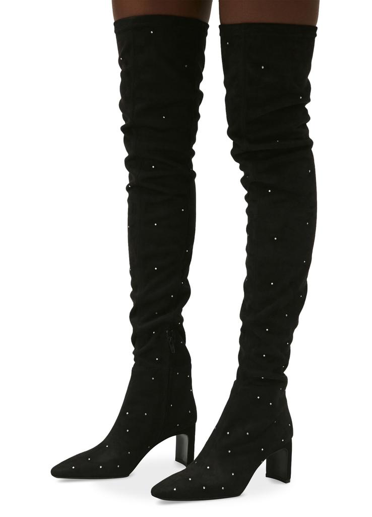 CLAUDIE PIERLOT Over-the-knee boots rhinestones