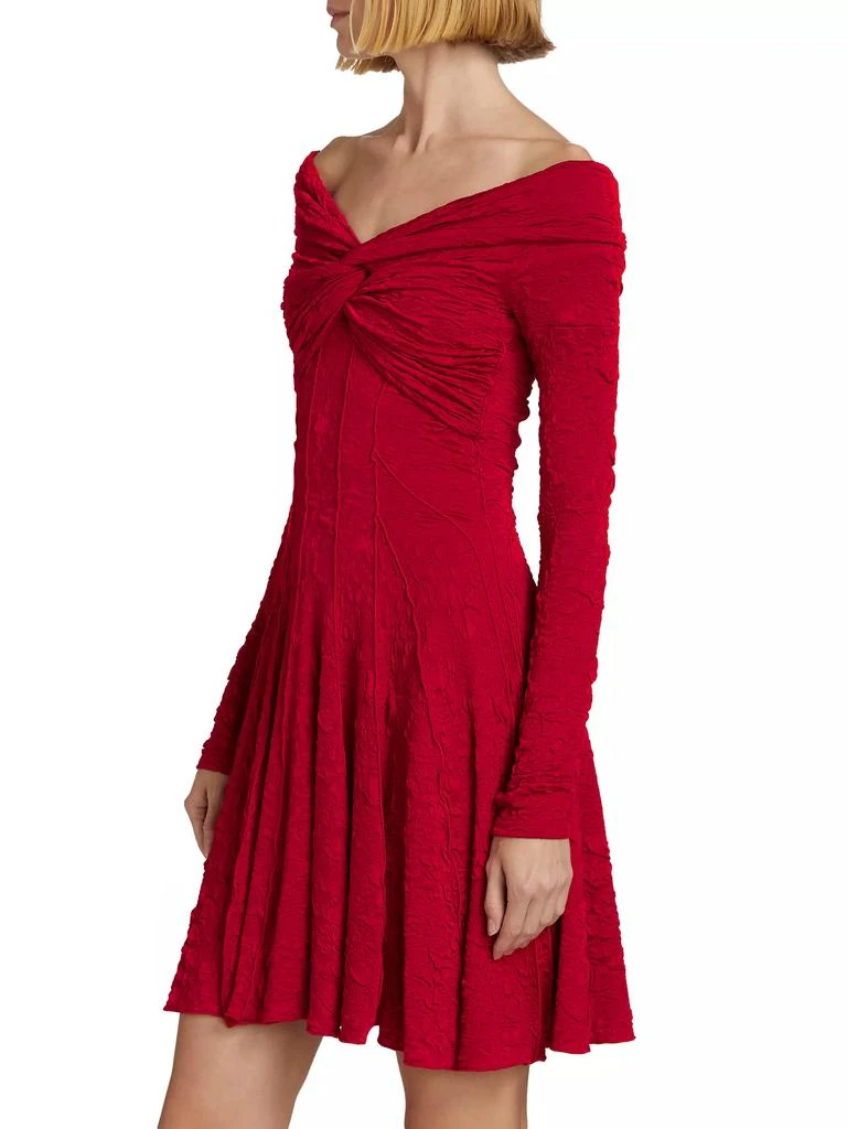 PRABAL GURUNG Textured Off-the-Shoulder Minidress 4