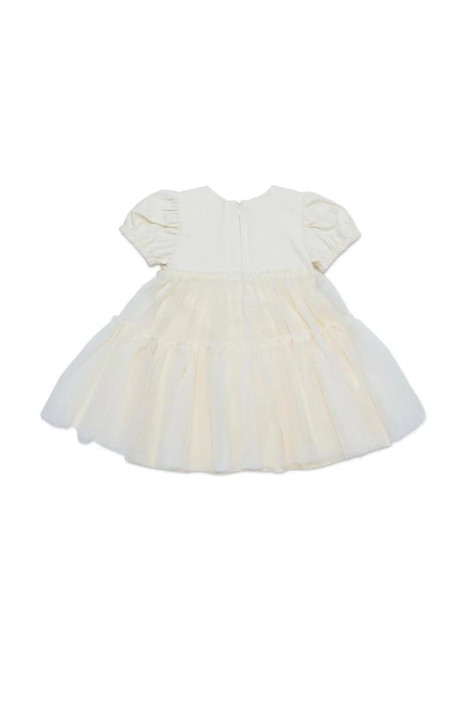 Marni Marni Kids Logo Embroidered Balloon Sleeved Dress 2