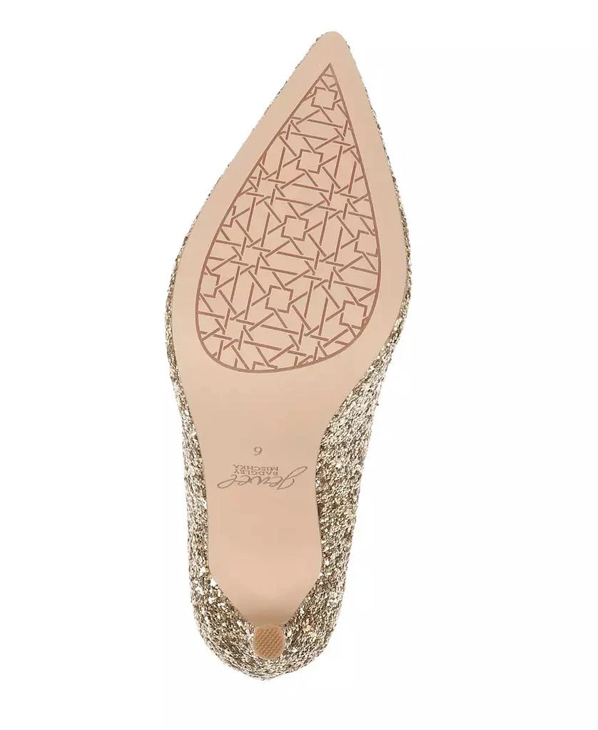 Badgley Mischka Women's Azalea Chunky Glitter Stiletto Evening Pumps 5