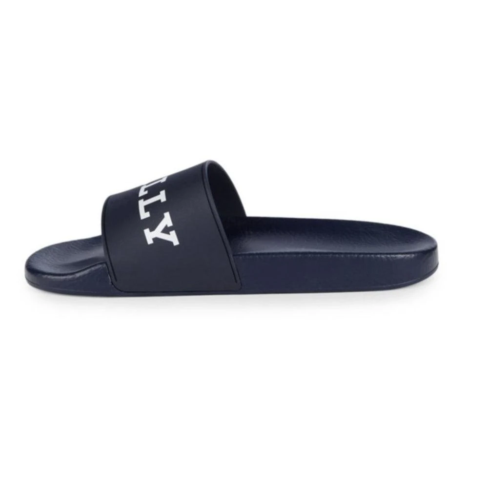 Bally Simon 6234035 Men's Ink Logo Rubber Sandals 2