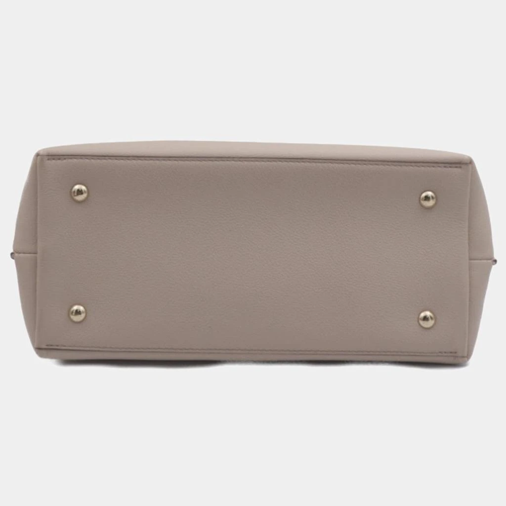 Louis Vuitton Louis Vuitton Gray Leather Lockme Ever MM Top Handle Bag 4