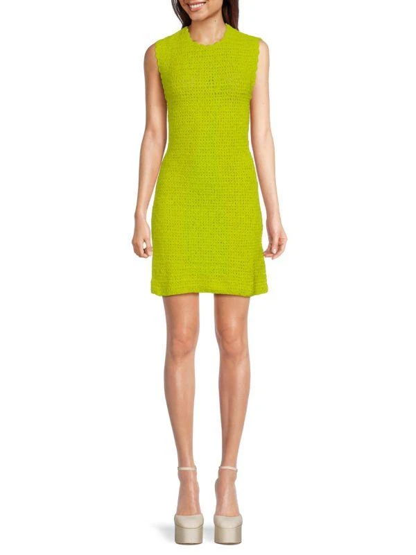 Ganni Crochet Sheath Mini Dress 1
