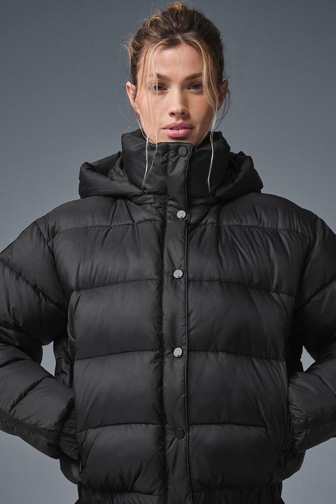 Alo Aspen Love Puffer Jacket - Black - Coats - Free Shipping