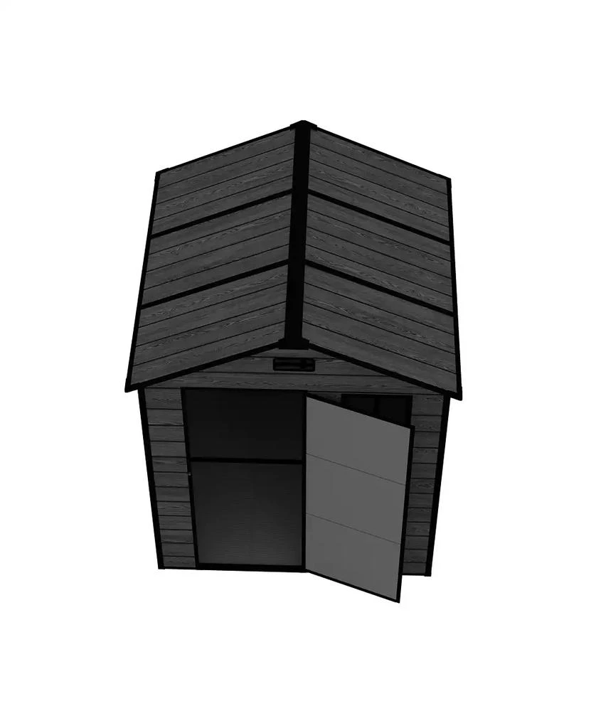 Streamdale Furniture Streamdale 6x6 Resin Storage Shed - Waterproof, UV Proof 9