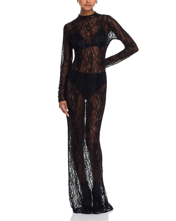 Good American Long Sleeve Lace Gown