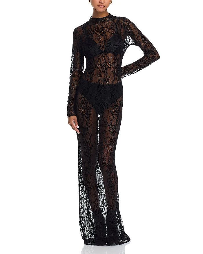 Good American Long Sleeve Lace Gown 1