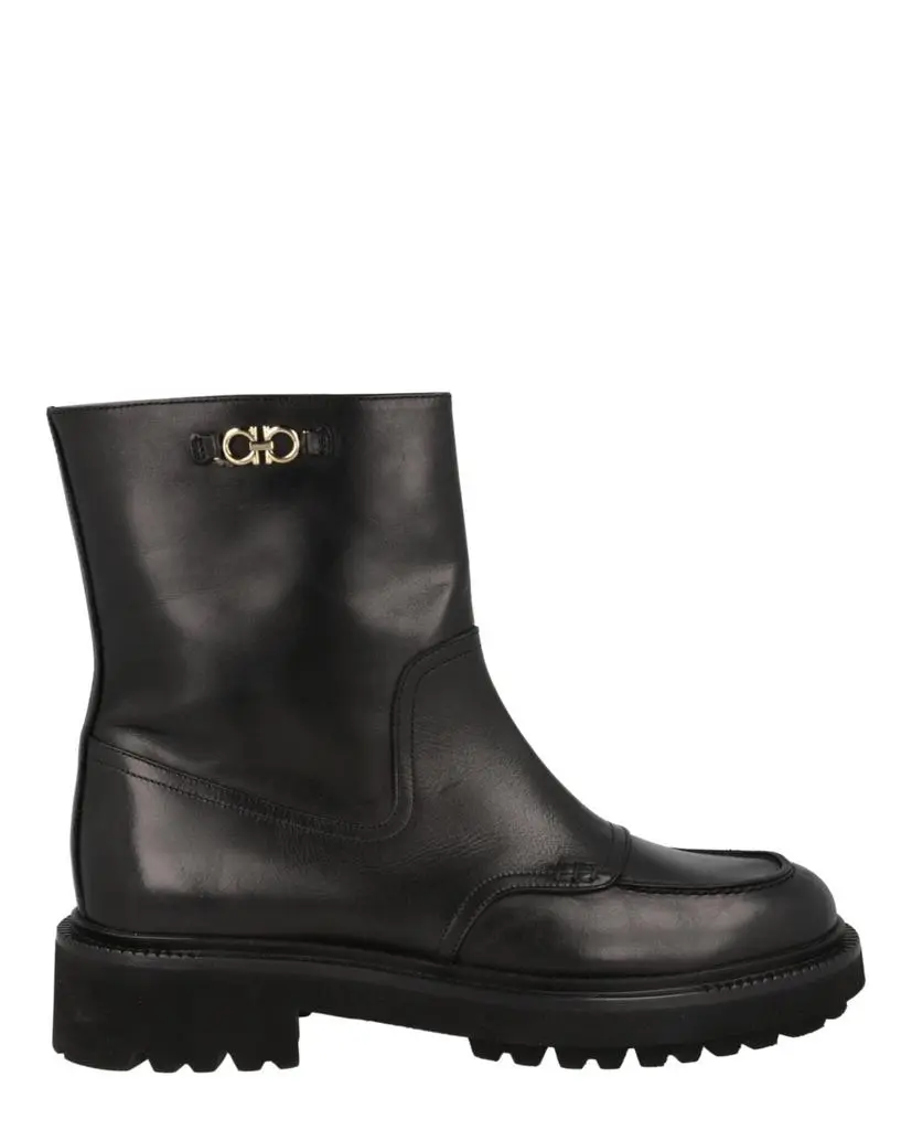 Salvatore Ferragamo Oreste Leather Bootie