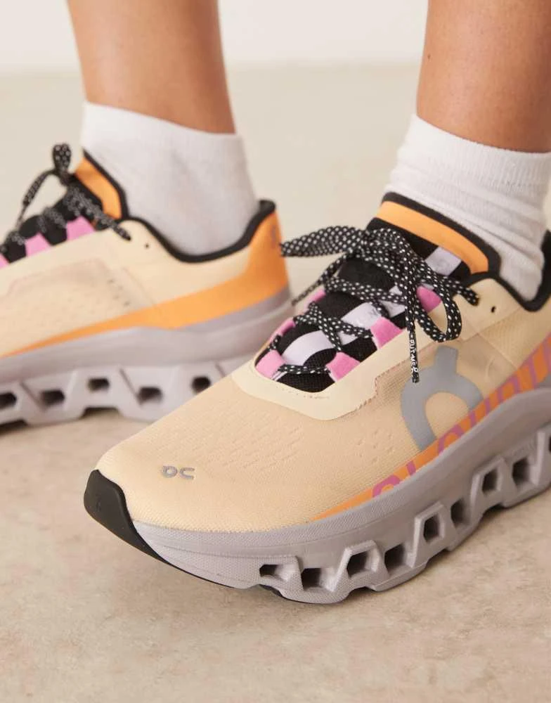 ON RUNNING ON Cloudmonster running trainers in coral 4