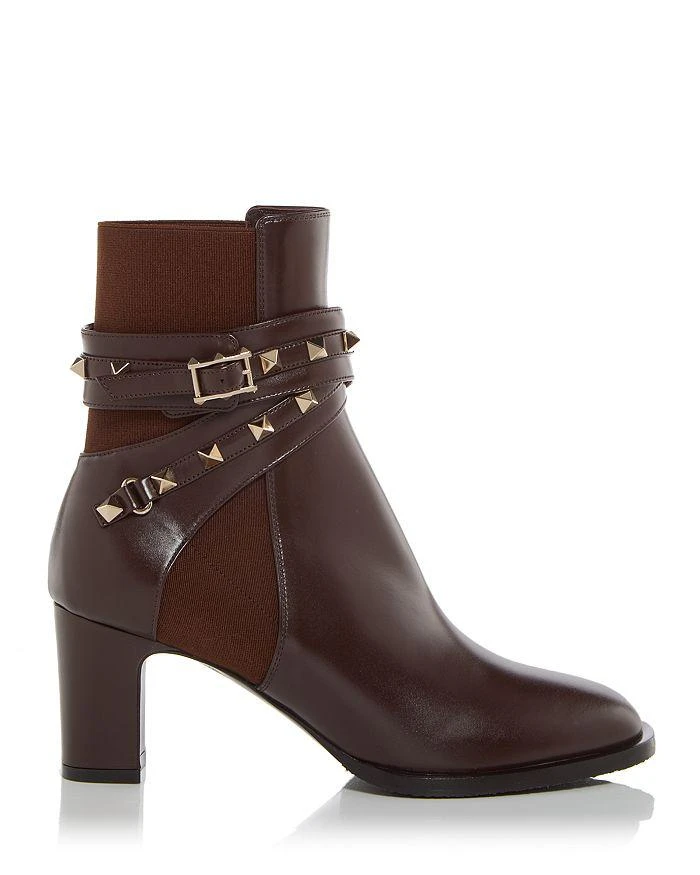 Valentino Women's Rockstud Embellished Block Heel Booties 2