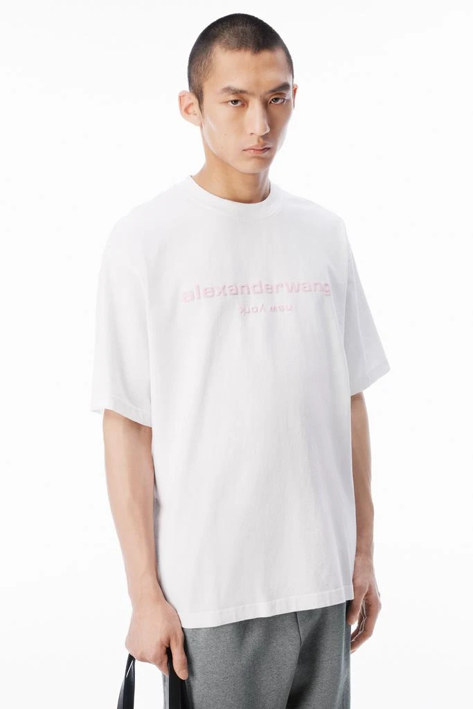 Alexander Wang Puff Logo Oversized Tee