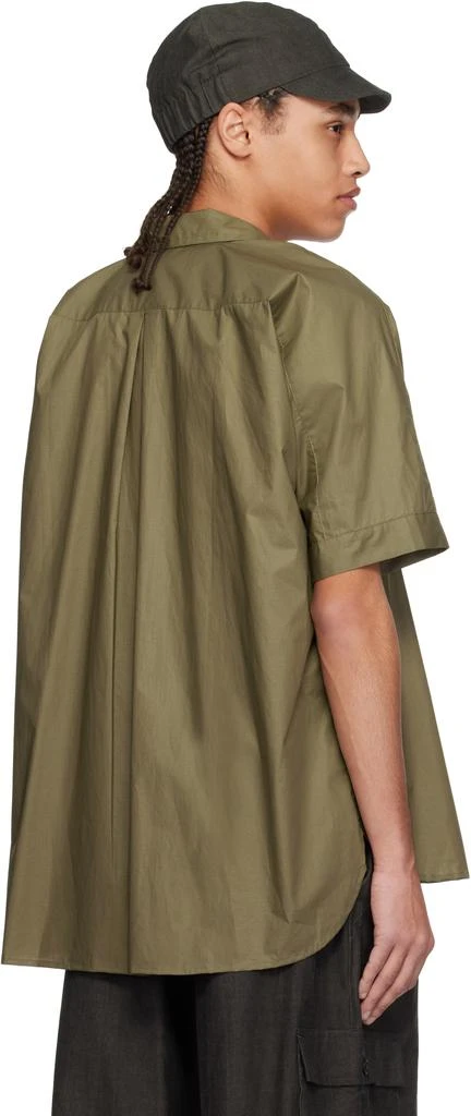 Jan-Jan Van Essche Khaki O-Project Coated Typewriter Short Sleeve Shirt 3