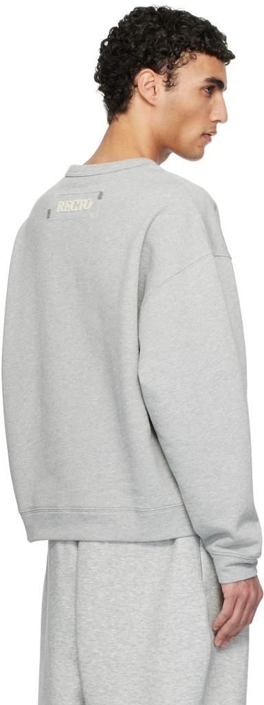 Recto Gray RC Cut & Embroidery Sweatshirt 3