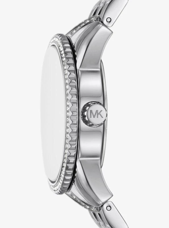 undefined Mini Bryant Pavé Logo Silver-Tone Watch 2