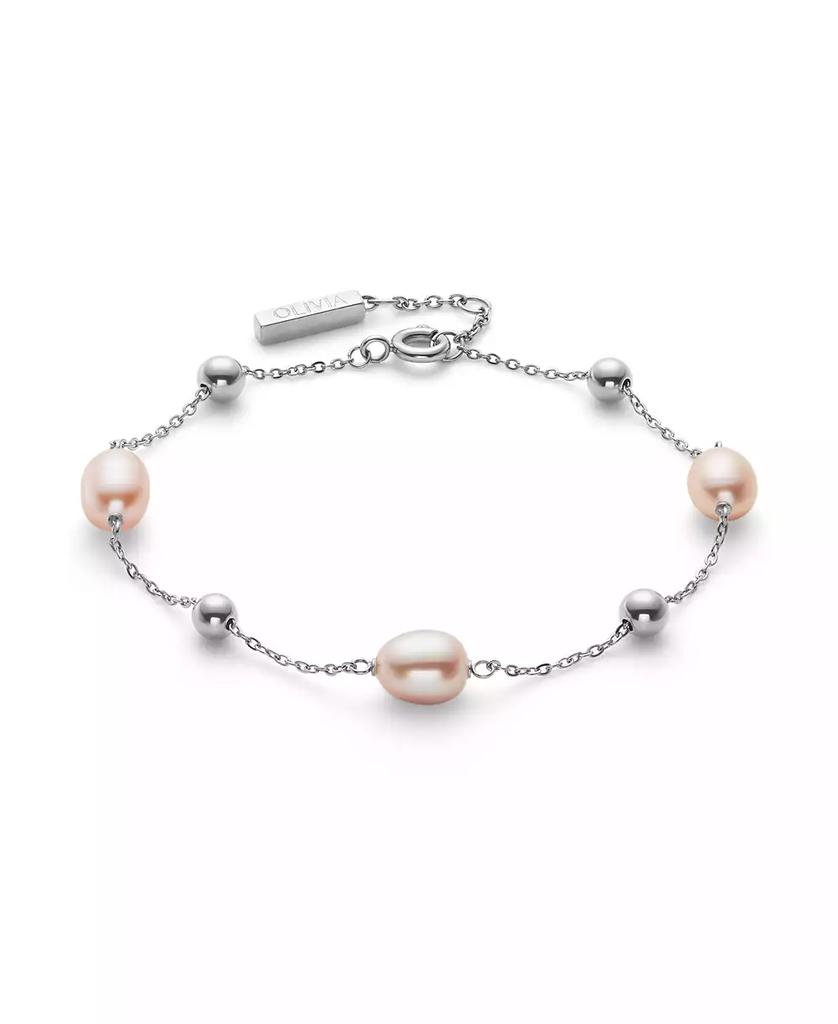 Olivia Burton by the Sea Cultivated Pearl Silver Tone Bracelet
