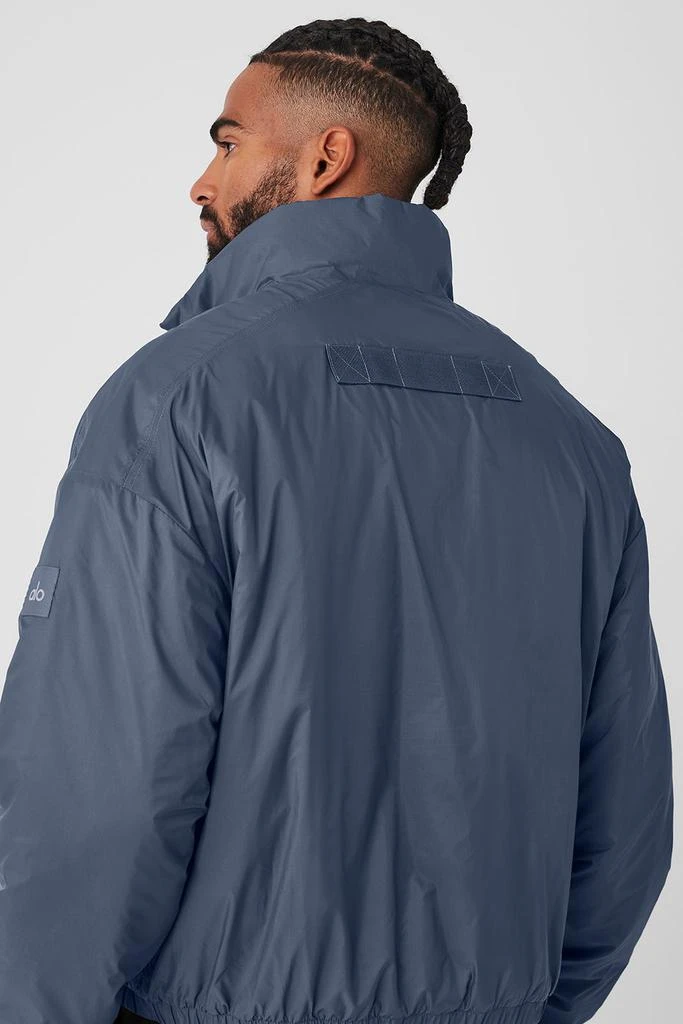 Alo Latitude Light Weight 1/2 Zip Pullover Jacket - Bluestone 4
