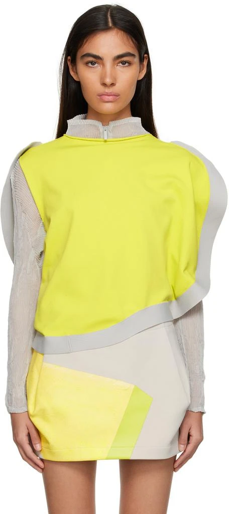 Issey Miyake Yellow Rim Tank Top 1