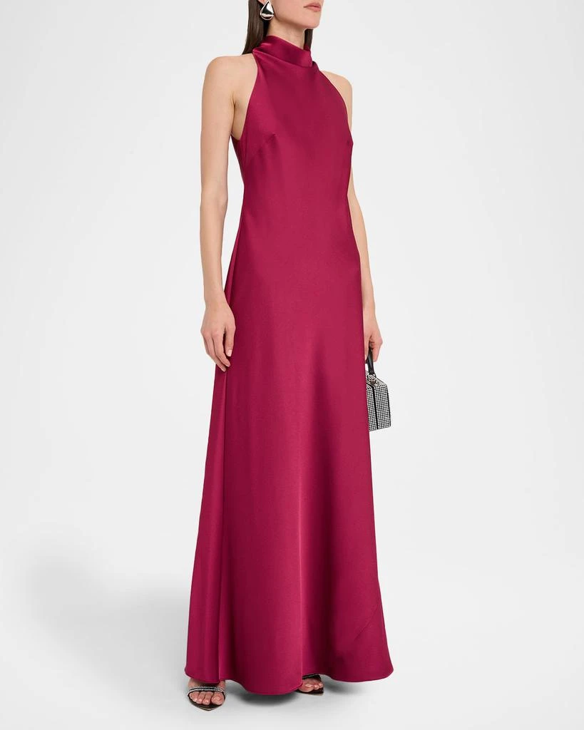 open lace back dress Aidan Mattox