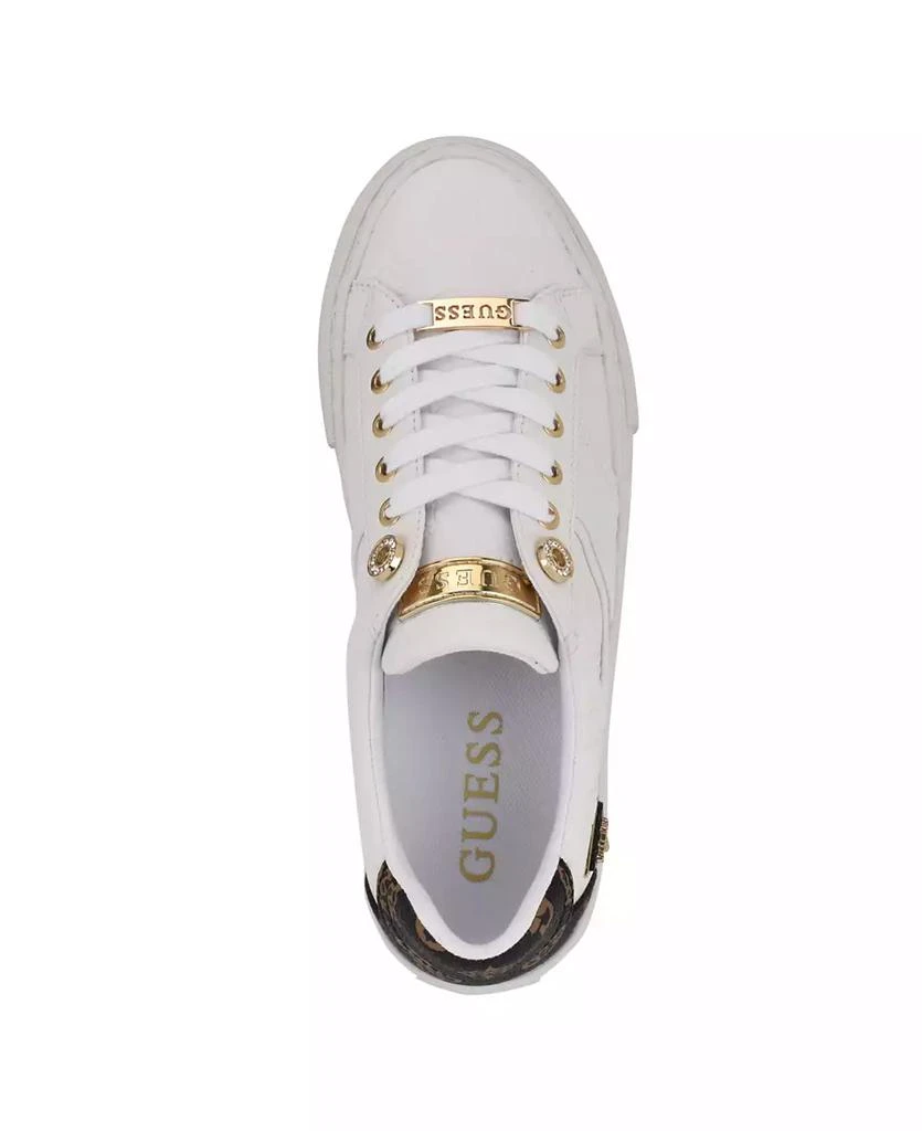 GUESS Women's Liteit Lace Up Sneakers 4