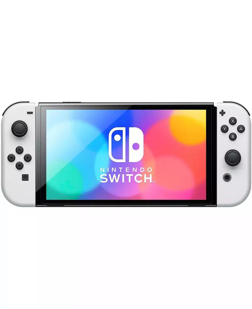 Nintendo Switch White OLED Console with Super Mario Odyssey, MightySkins Console and Controller Skin Voucher, and 1 Year CPS Extended Warranty 3