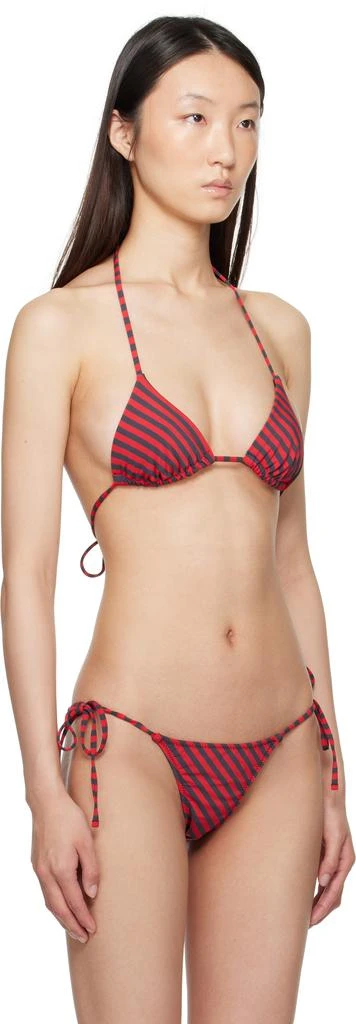 Paloma Wool Red & Navy Kineta Bikini Top 2