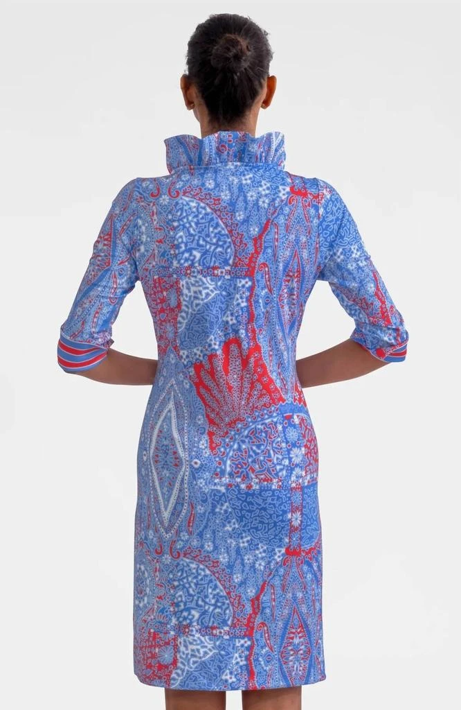 open lace back dress Ruffle Neck Dress-Gretchen Scott – Inspire Me main image 0