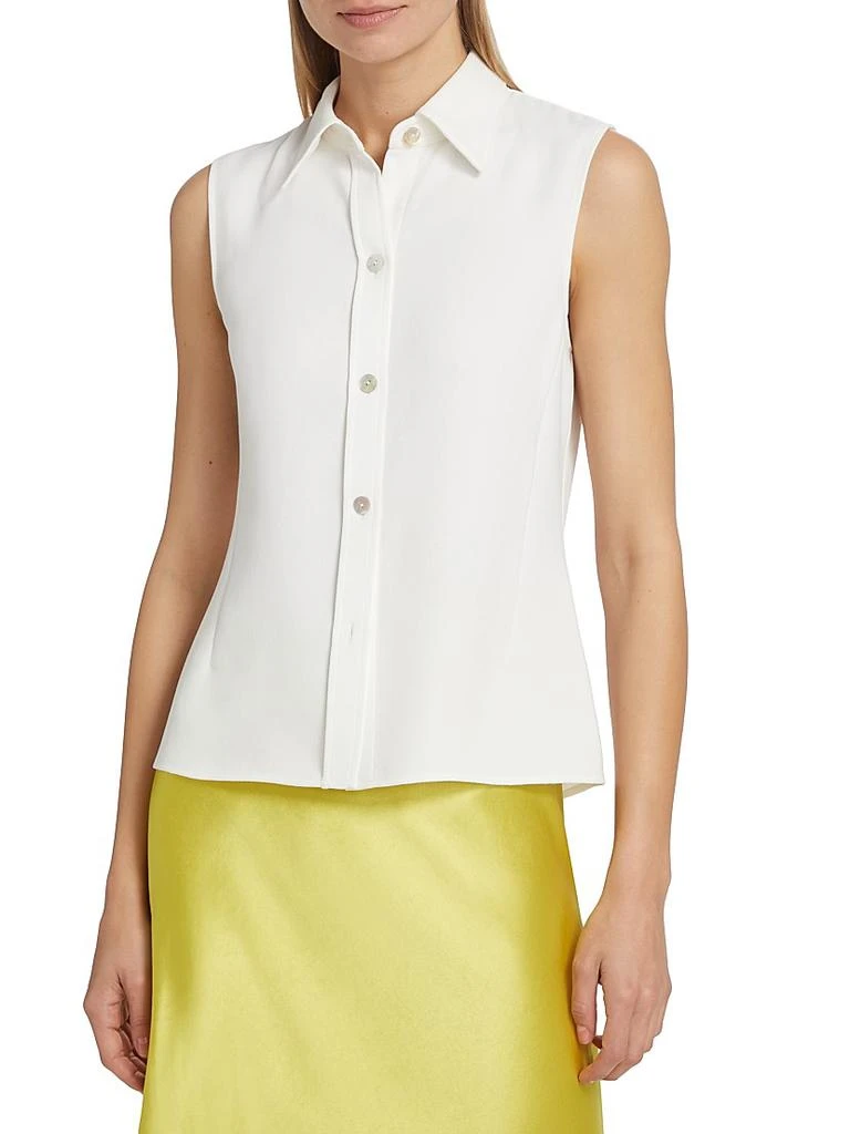 Vince Sleeveless Button-Front Shirt 3