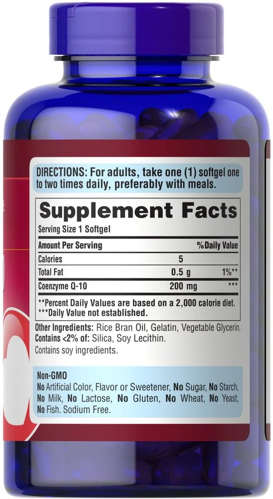 Puritan's Pride Q-SORB Co Q-10 200 mg 240 Softgels 6