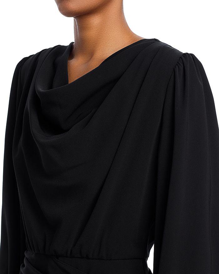 Black Halo Russel Draped Dress