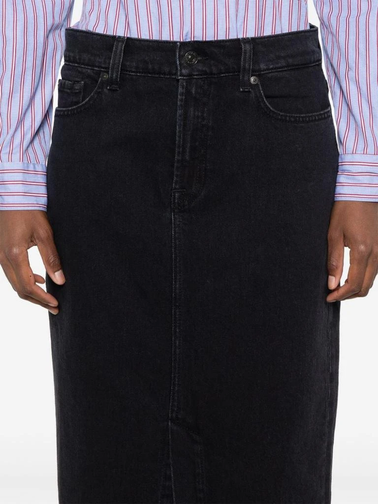 7 For All Mankind 7 FOR ALL MANKIND - Kellie Denim Cotton Skirt 5