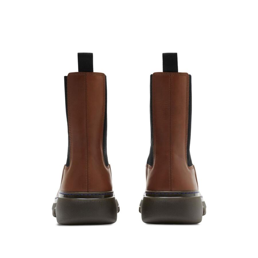 Burberry Creeper Leather Chelsea Boots