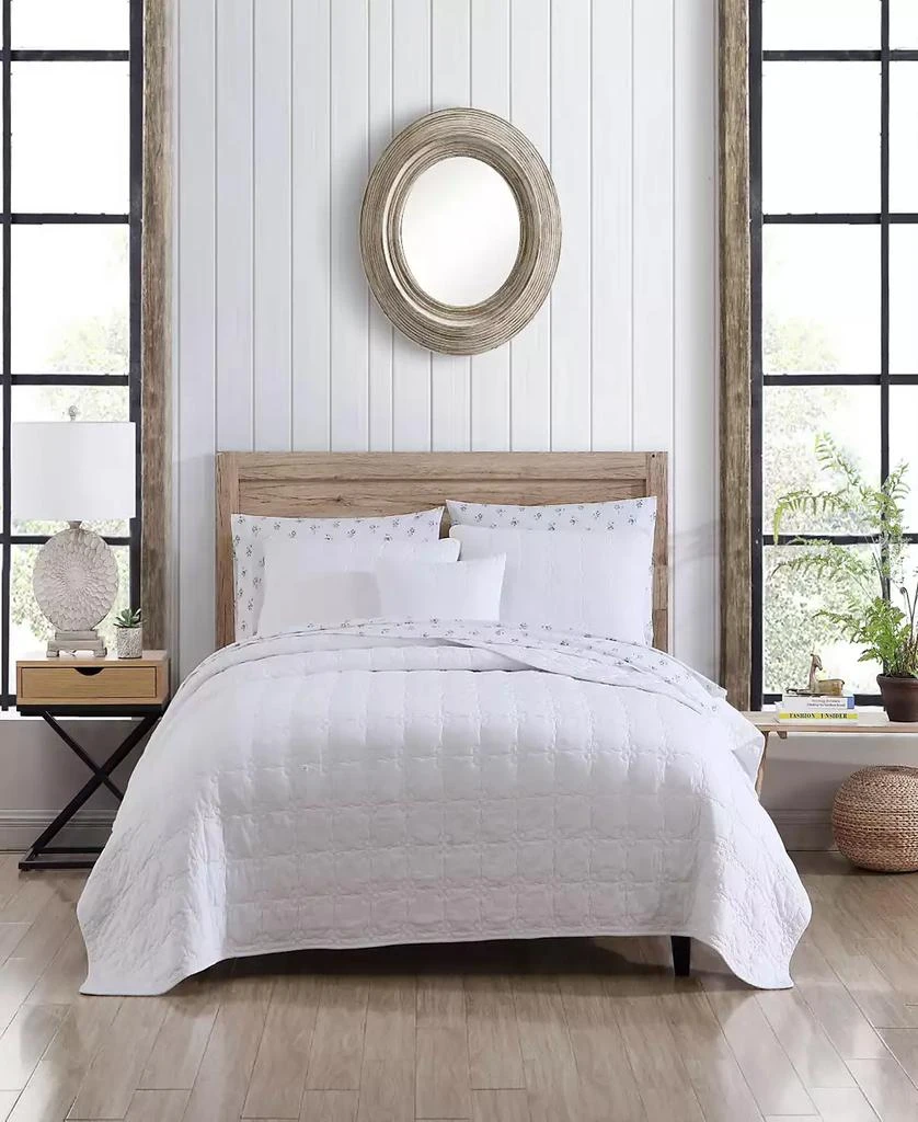 Stone Cottage Floral Trellis Cotton 4-Piece Quilt Set