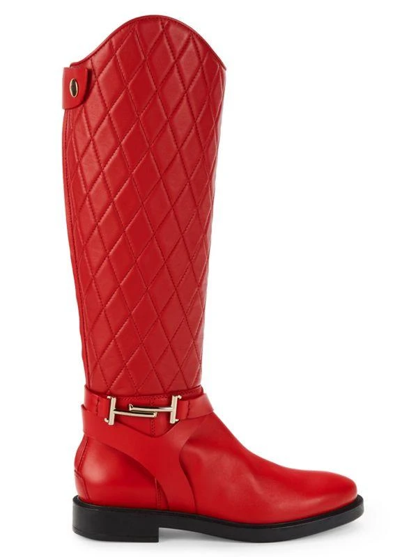 Tod's Women's Stivale Leather Knee-High Boots 1