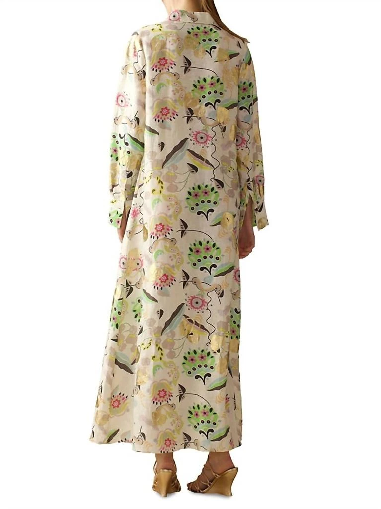 Cynthia Rowley Cynthia Rowley - Silk Linen Floral Shirt Dress 5