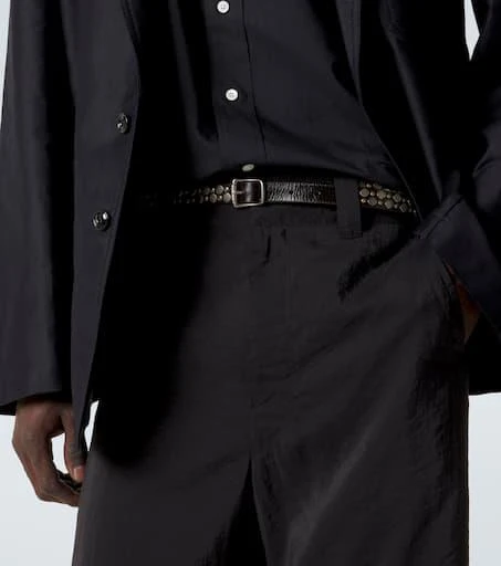 Lemaire Studded leather belt 2