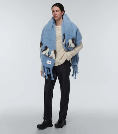 Jil Sander Mohair and wool-blend scarf 4