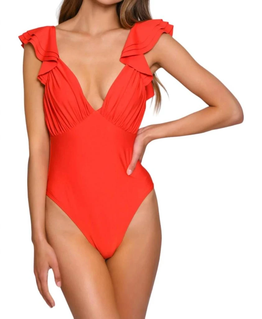 Hutch Cala One Piece Swimsuit In Red 1