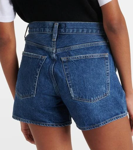 AGOLDE Parker Long high-rise denim shorts 5