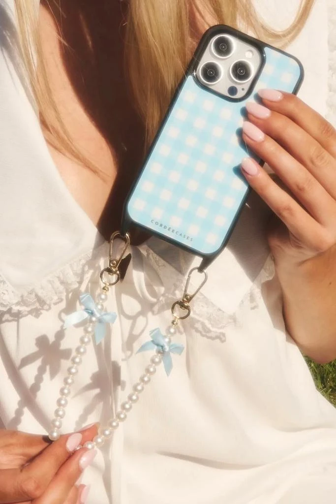 Cordée Cases Cordée Cases Gingham Darling iPhone Case + Wristlet Set 4