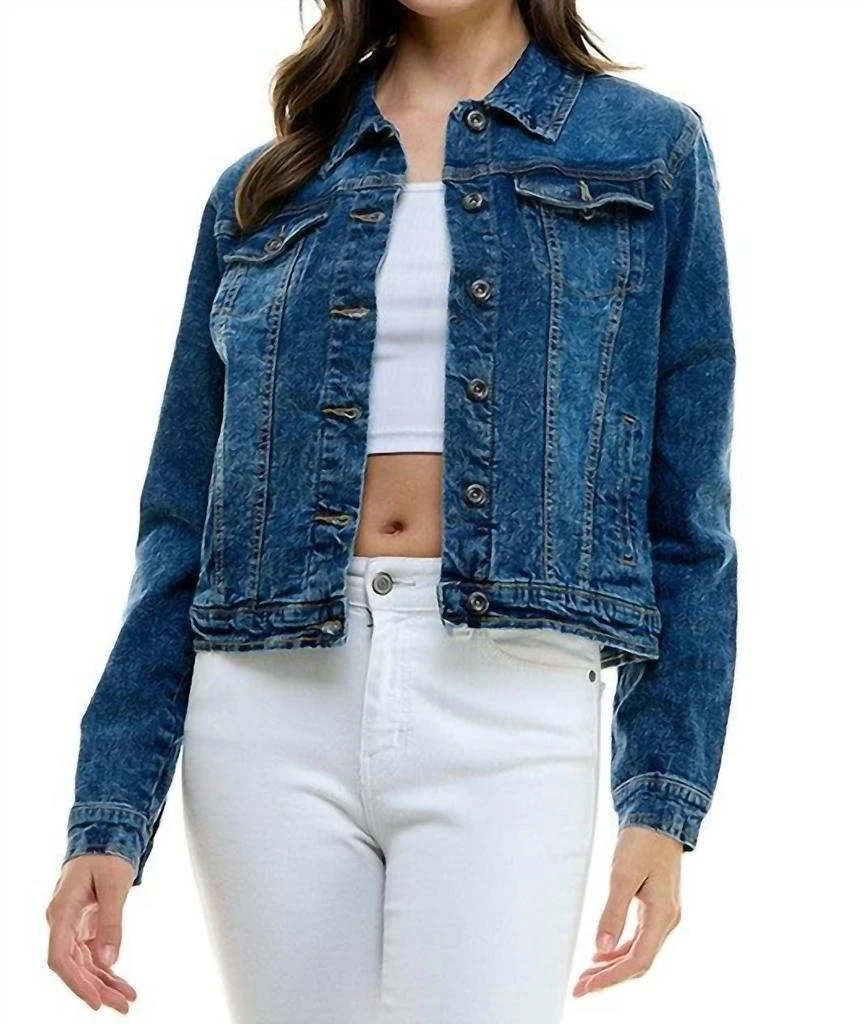 Blue Age Mckenzie Jacket In Dark Wash 1