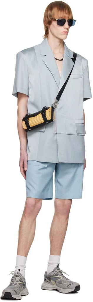 Feng Chen Wang Blue Panel Shorts 4