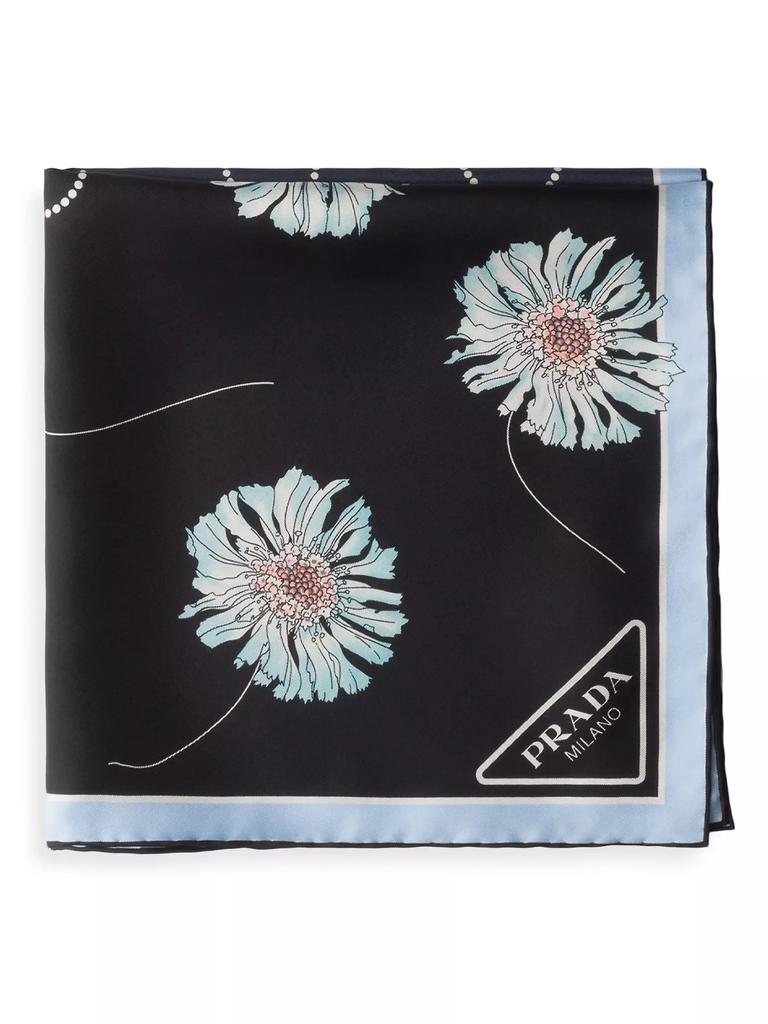 スカーフ PRADA PRINTED SILK TWILL FOULARD Prada Printed Silk Twill 90CM Square Scarf | Saks Fifth Avenue