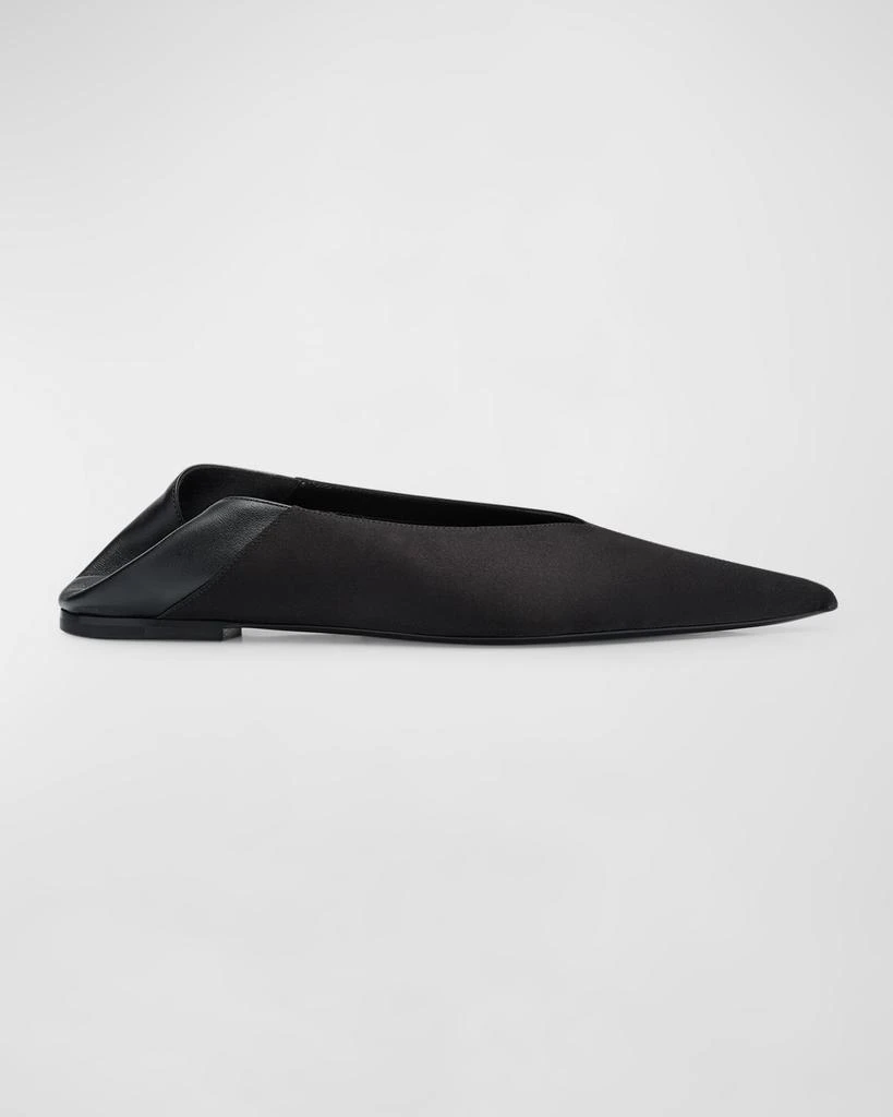 Yves Saint Laurent Carolyn Leather Slide Ballerina Flats 1