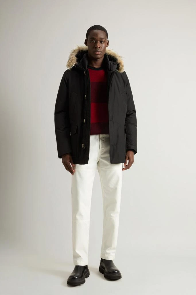 Woolrich Arctic Anorak in Ramar Cloth with Detachable Fur - Men - Black 2