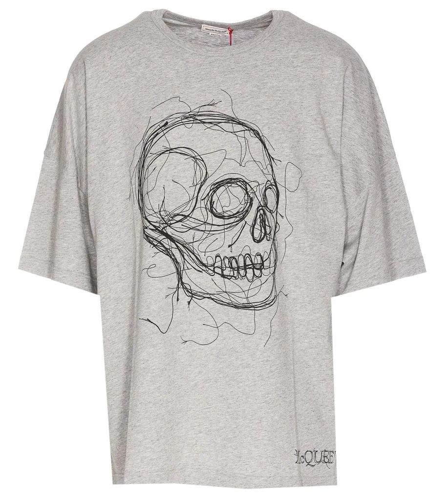 Alexander McQueen Alexander McQueen Skull Printed Crewneck T-Shirt 1