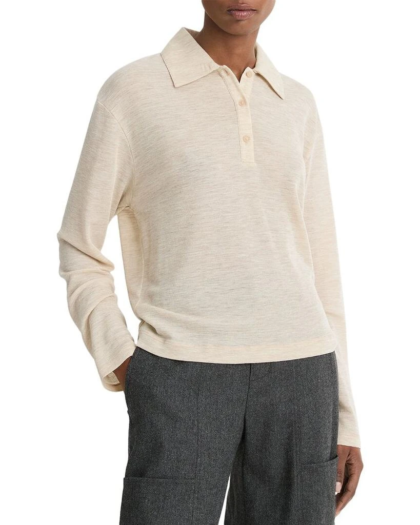 Vince Relaxed Wool Polo Sweater 1