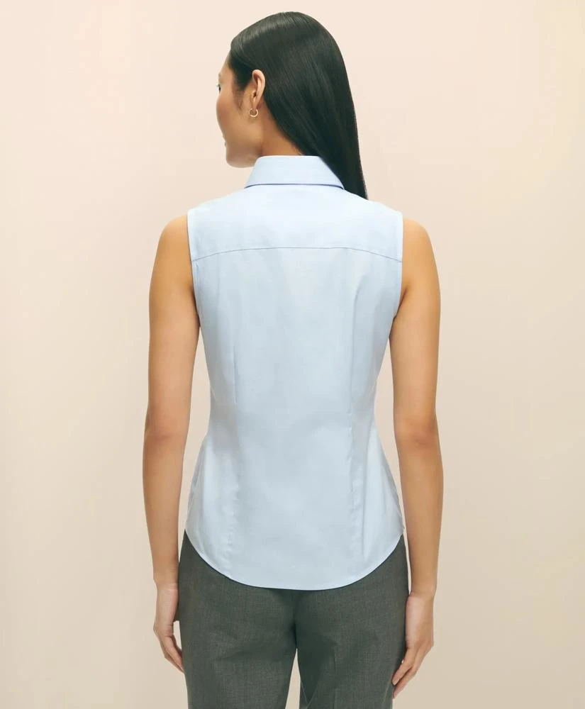 Brooks Brothers Fitted Non-Iron Stretch Supima® Cotton Sleeveless Dress Shirt 2