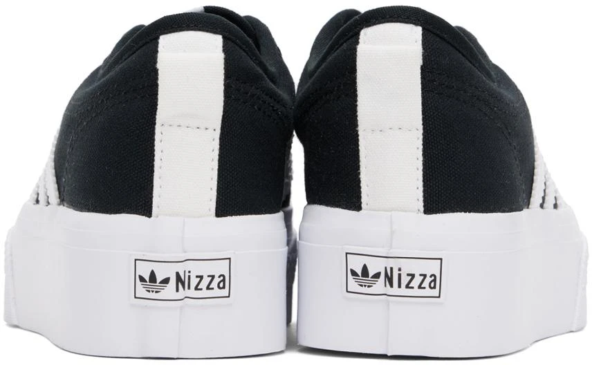Adidas Black & White Nizza Platform Sneakers 2