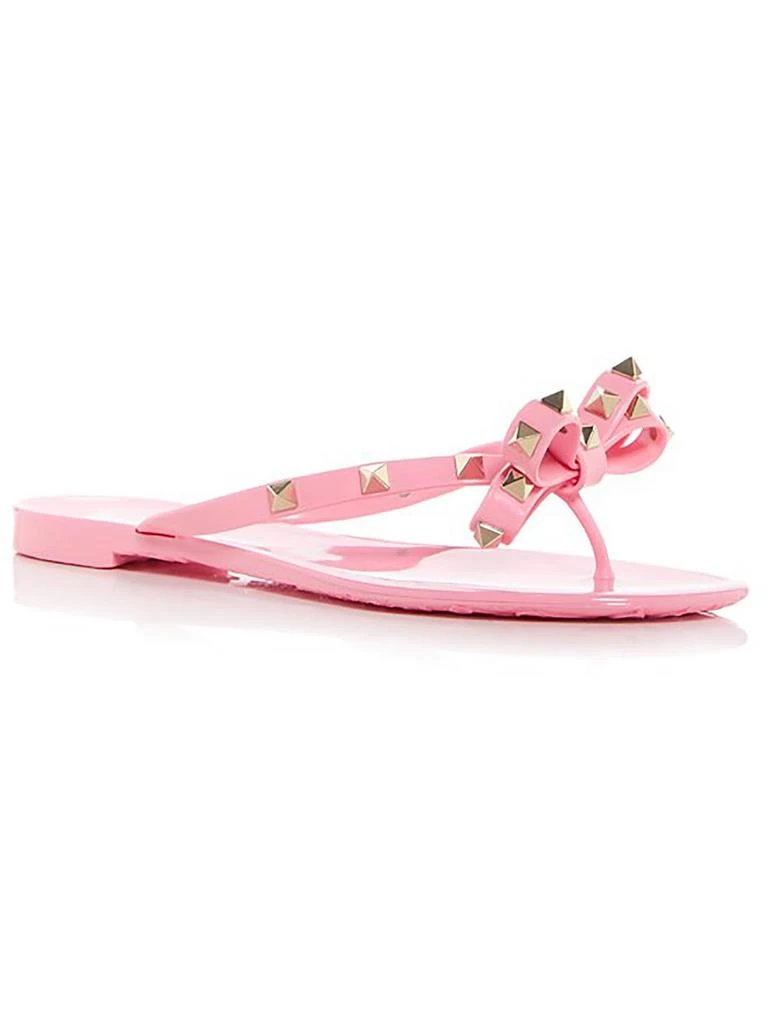 Valentino Rockstud Womens Thong Slip On Jelly Sandals 1