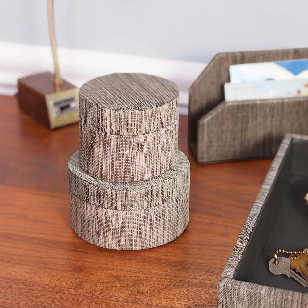 Pigeon
Poodle Napali Poly Hemp Desk Accessories, Set of 4 2